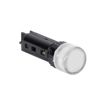 16mm WHITE PANEL MOUNT LED PILOT LIGHT 24VAC/DC