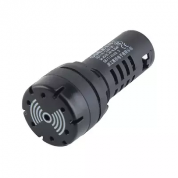 22mm BLACK PANEL MOUNT BUZZER 220VAC