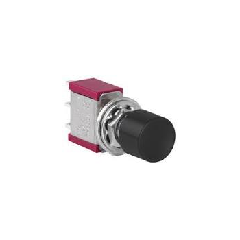 MINIATURE PUSHBUTTON SWITCH BLACK 2 POSITIONS ON-ON