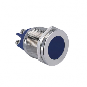 22mm METALLIC BLUE LED PILOT LIGHT 24VAC/DC