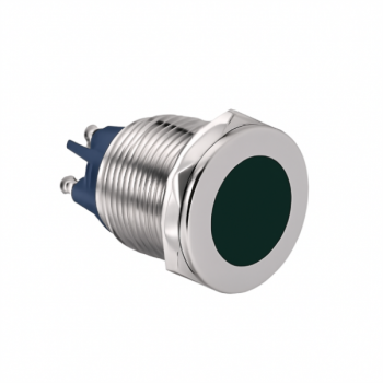 22mm METALLIC GREEN LED PILOT LIGHT 24VAC/DC