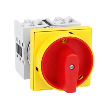 4 POLE 32A ON-OFF SWITCH - RED/YELLOW HANDLE