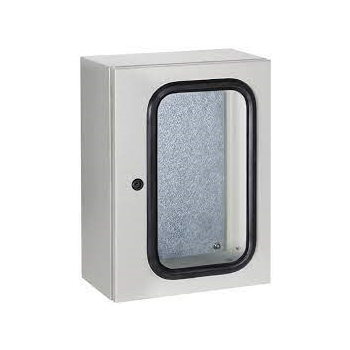850x600x270mm ENCLOSURE TRANSPARENT DOOR GREY