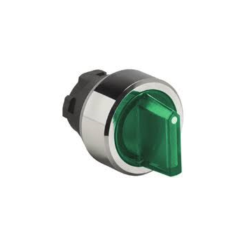 I-O-II ILLUMINATED SELECTOR SWITCH HEAD, GREEN