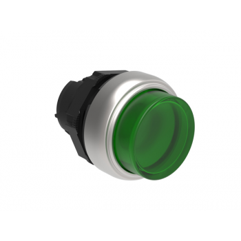 EXTENDED HEAD ILLUMINATED GREEN PUSHBUTTON ACTUATOR