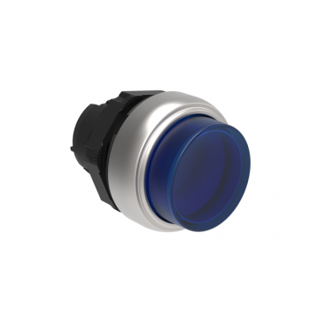 EXTENDED HEAD ILLUMINATED BLUE PUSHBUTTON ACTUATOR