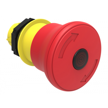 ILLUMINATED MUSHROOM HEAD LATCH-TWIST RELEASE PUSHBUTTON ACTUATOR