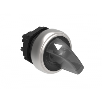 O-I WHITE ILLUMINATED SELECTOR SWITCH SPRING RETURN FROM RIGHT