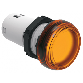 MONOBLOCK AMBER LED PILOT LIGHT 24VAC/DC