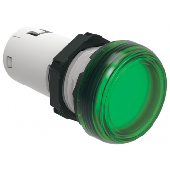 MONOBLOCK GREEN LED PILOT LIGHT 24VAC/DC