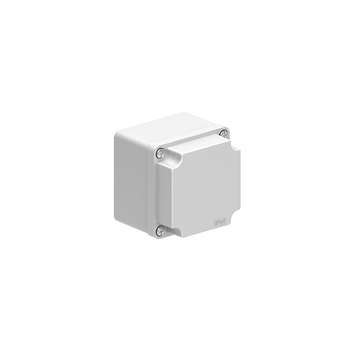 EMPTY GREY ALUMINIUM HOUSING DIMENSIONS (MM): (H) 80 x (W) 80 x (D) 73 mm