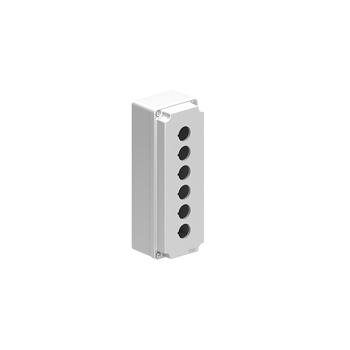 6 HOLE METAL PUSHBUTTON STATION