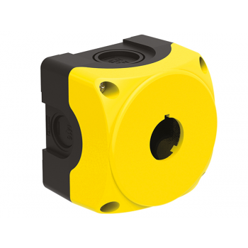 1 HOLE EMPTY PUSHBUTTON STATION - YELLOW