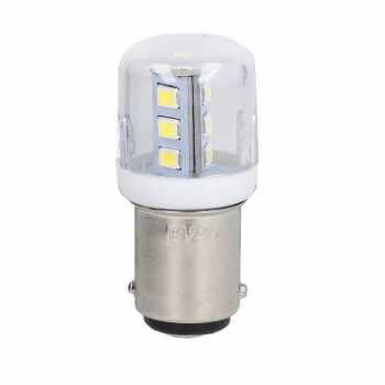 WHITE LED LAMP FOR SIGNAL TOWER 230VAC- BA15D