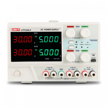 Non-Programmable Linear Power Supplies, UTP3303-II, DC, 3-Channel