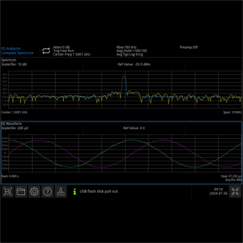 Signal Analyzers, UTS5000A-I/Q, I/Q Analyzer option