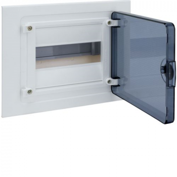 8 WAY FLUSH DISTRIBUTION BOARD TRANSPARENT DOOR