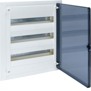 54 WAY FLUSH DISTRIBUTION BOARD TRANSPARENT DOOR