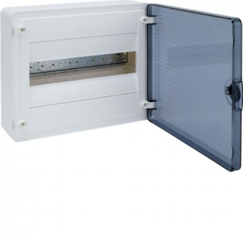 12 WAY SURFACE DISTRIBUTION BOARD TRANSPARENT DOOR