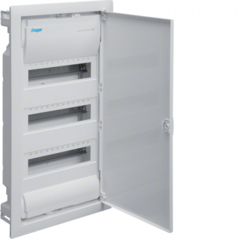 36 WAY FLUSH MOUNT DISTRIBUTION BOARD METAL DOOR